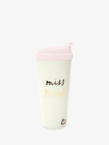 Kate Spade "miss to mrs" thermal mug