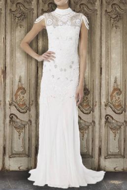 Raishma Fallen Strap Bridal Gown White