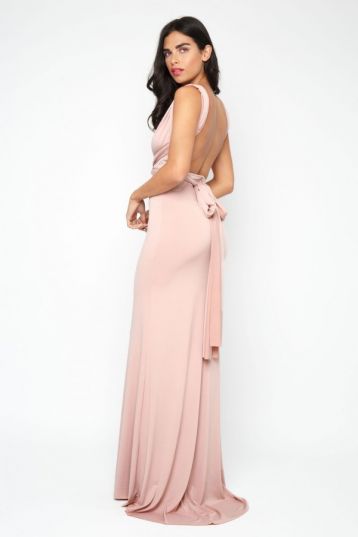 TFNC Multi Way Mauve Maxi Dress Pink