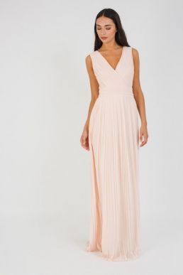 TFNC Stella Nude Bridesmaid Maxi Dress