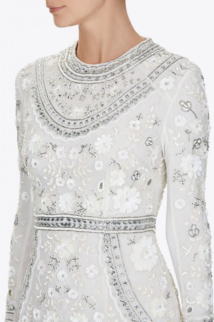 Victorian Button Bridal Gown, Ivory - myonewedding.co.uk