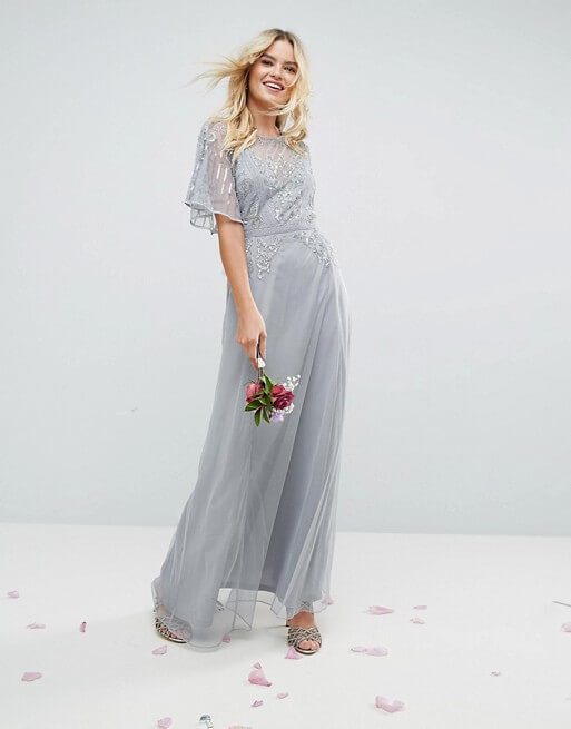 asos grey maxi dress Big sale - OFF 69%