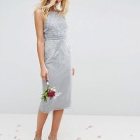 Asos lace insert panelled midi dress 2025