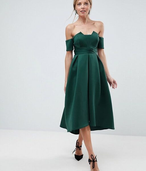 asos scuba midi dress