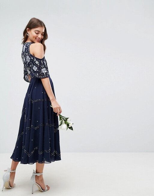 Embellished Cold Shoulder Dress 2024 www.lightgames.pro