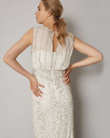 Phase Eight Hope Embellished Wedding Dress Ivory