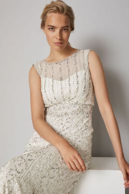Phase Eight Hope Embellished Wedding Dress Ivory