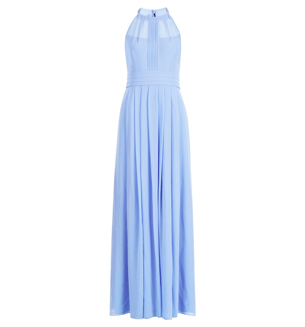 Hobbs Alexis Cornflower Bridesmaid Maxi Bow Dress
