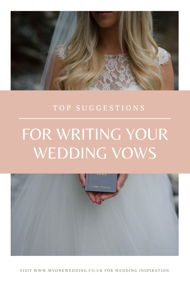 top tips for writing your wedding vowels