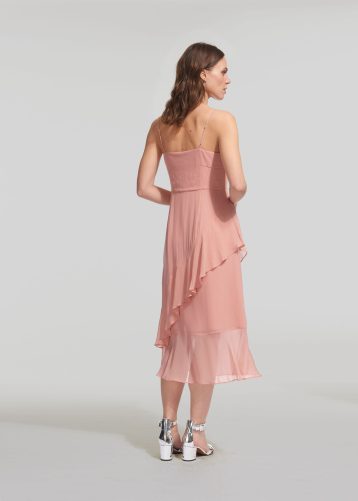 Whistles Amber Frill Dress, Pale Pink/Blush - Image 3