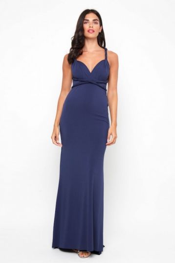 TFNC Multi Way Navy Bridesmaid Maxi Dress