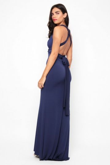 TFNC Multi Way Navy Bridesmaid Maxi Dress