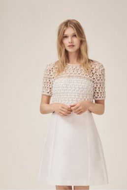 French Connection Consenza Bridal Dress Summer White