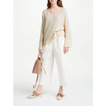 Modern Rarity V Neck Jumper Cream