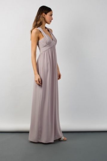 TFNC Arle Lavender Fog Maxi Bridesmaid Dress Lilac Purple