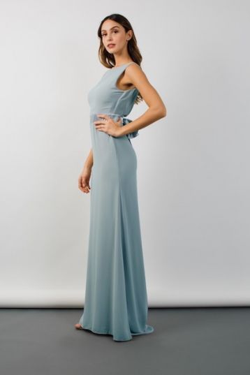 Tfnc halannah blue on sale grey maxi dress