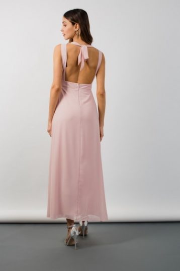 TFNC Valerie Pearl Pink Maxi Bridesmaid Dress Blush Pink