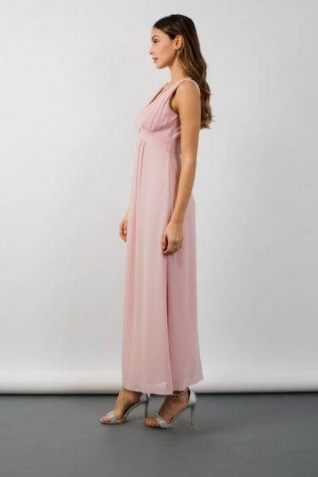 TFNC Valerie Pearl Pink Maxi Bridesmaid Dress Blush Pink