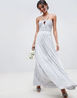 Asos grey maxi 2025 dress