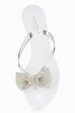 Carvela Sweet Bling Bow Jelly Shoe White
