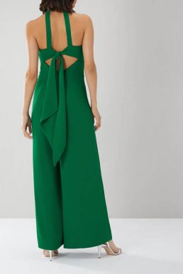 Coast Tokyo Bow Back Jumpsuit Green
