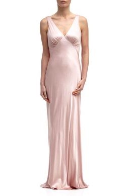 Ghost Pearl Bridesmaid Maxi Dress Boudoir Pink