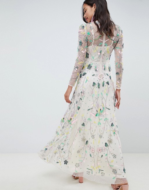 Asos floral embellished clearance dress