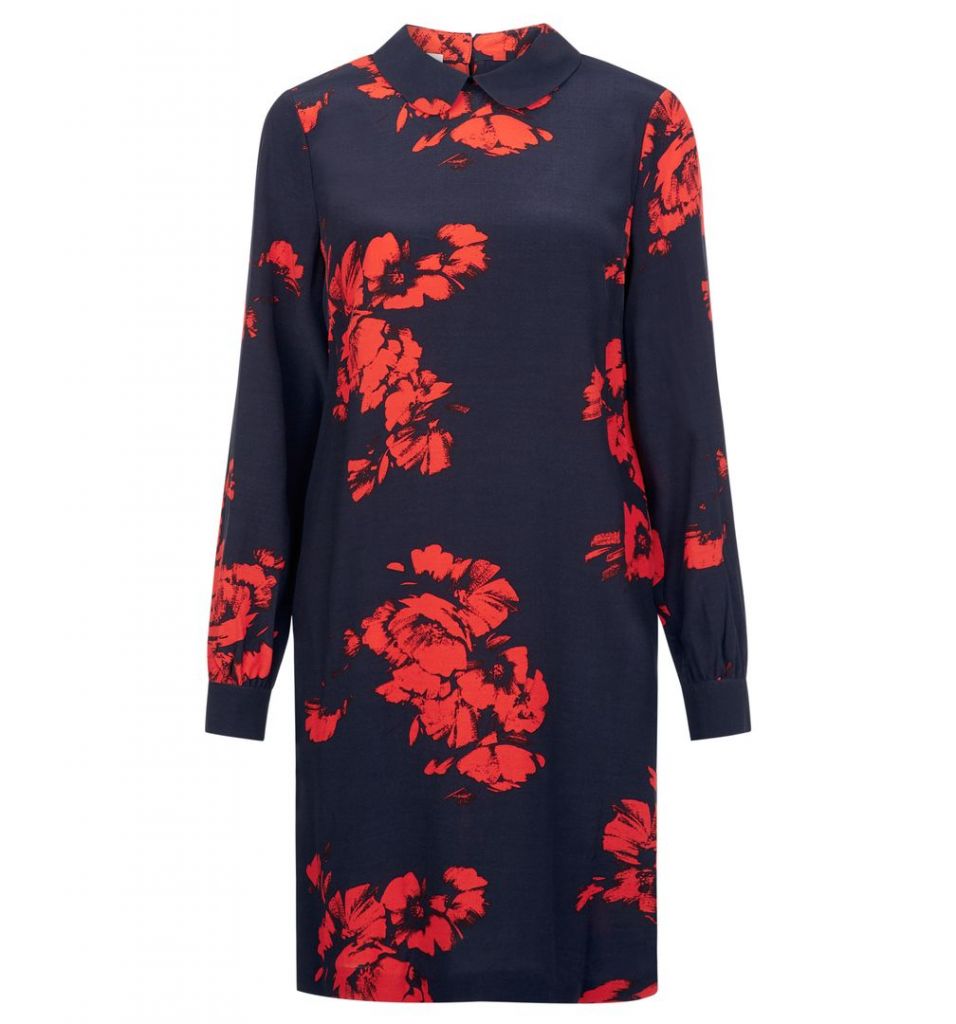 Hobbs Paula Floral Print Dress, Red ...