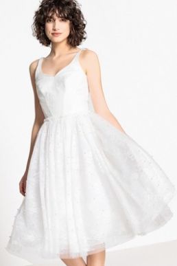 Mademoiselle Embellished Lace Wedding Dress Ivory