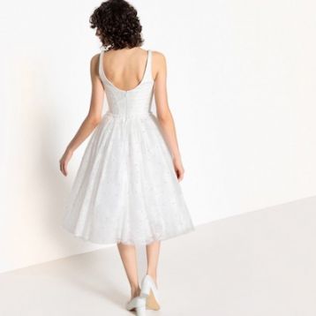 Mademoiselle Embellished Lace Wedding Dress, Ivory - Image 2