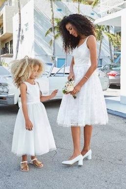 Mademoiselle White Leather Ballet Pumps Ivory