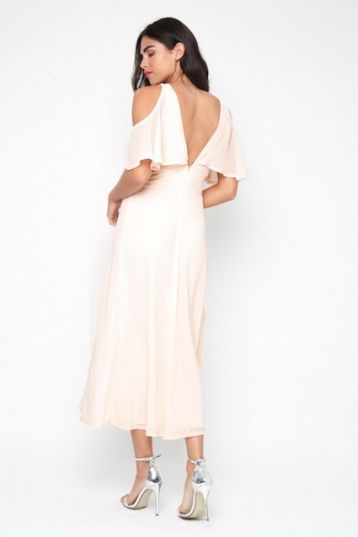 TFNC Neferetiti Midi Dress, Nude/Blush - Image 3
