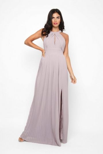 TFNC Prague Bridesmaid Maxi Dress Lavender Grey