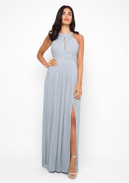 tfnc pleated maxi dress