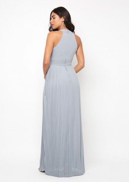 tfnc prague blue grey maxi dress