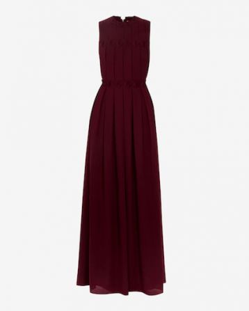 Ted Baker SAFFROM Origami Folded Maxi Dress Maroon