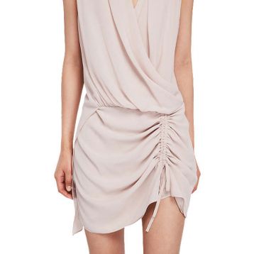 AllSaints Cathea Shift Dress Light Pink Blush