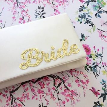 Emma Gordon Bride Wedding Day Bridal Clutch Ivory