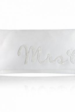 Emma Gordon Mrs Initial Bridal Wedding Day Clutch Ivory