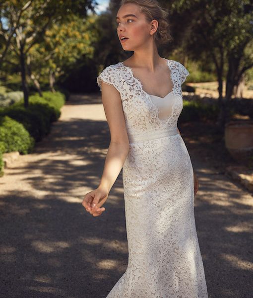 starry wedding dress