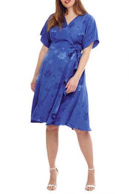 Studio 8 Orla Wrap Dress Cobalt Blue