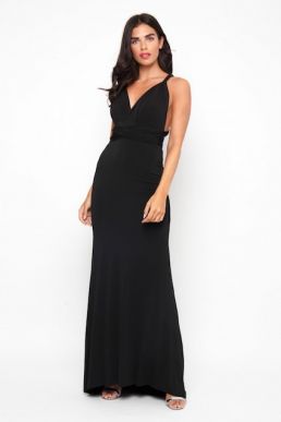 TFNC Multiway Bridesmaid Maxi Dress Black