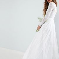 Asos edition embroidered on sale bodice wedding maxi dress