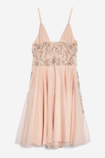 Roxanne Petite Skater Dress Pink Blush