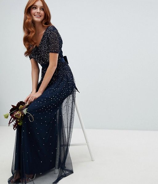 maya navy dress