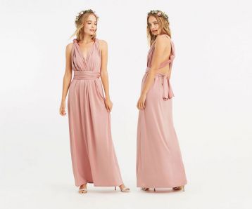 Oasis Annie Multiway Bridesmaid Maxi Blush Pink