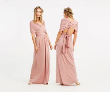 Oasis Annie Multiway Bridesmaid Maxi Blush Pink