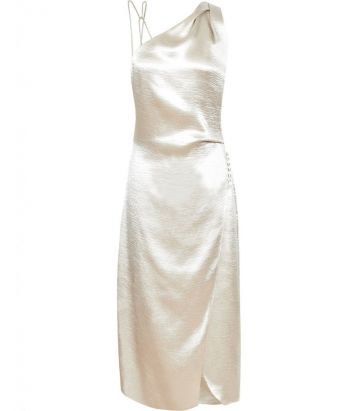 Reiss Positano Strappy Cocktail Dress, Silver/Grey Metallic - Image 4