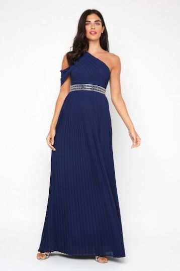 TFNC Jovie Bridesmaid Maxi Dress Navy