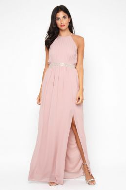 TFNC Maera Pale Mauve Max Bridesmaid Dress Pink Blush